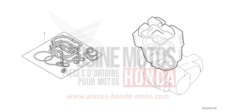 TROUSSE DE JOINT A de Hornet 750 GLINT WAVE BLUE METALLIC (B197) de 2025